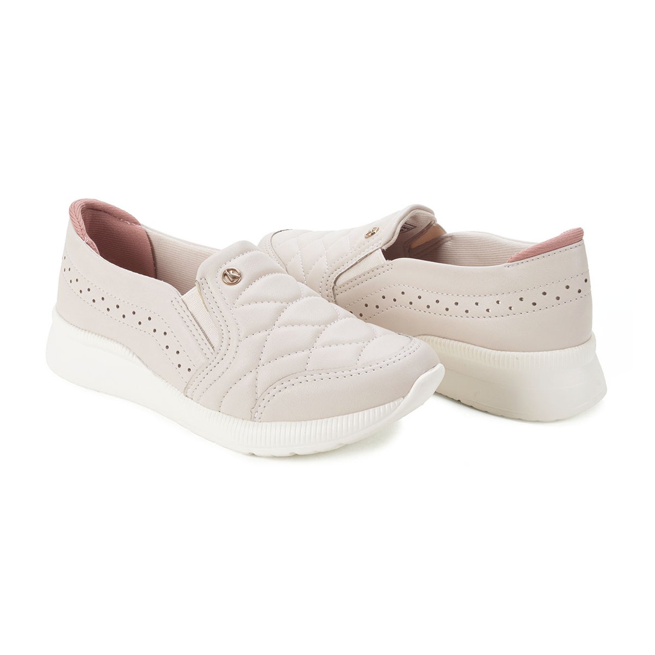 Tênis Kolosh Slip On Casual Feminino Branco 2