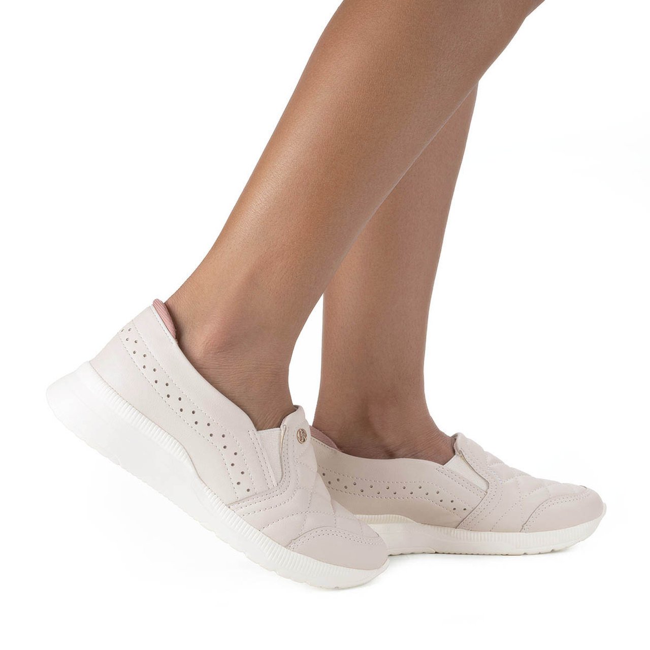 Tênis Kolosh Slip On Casual Feminino Branco 3