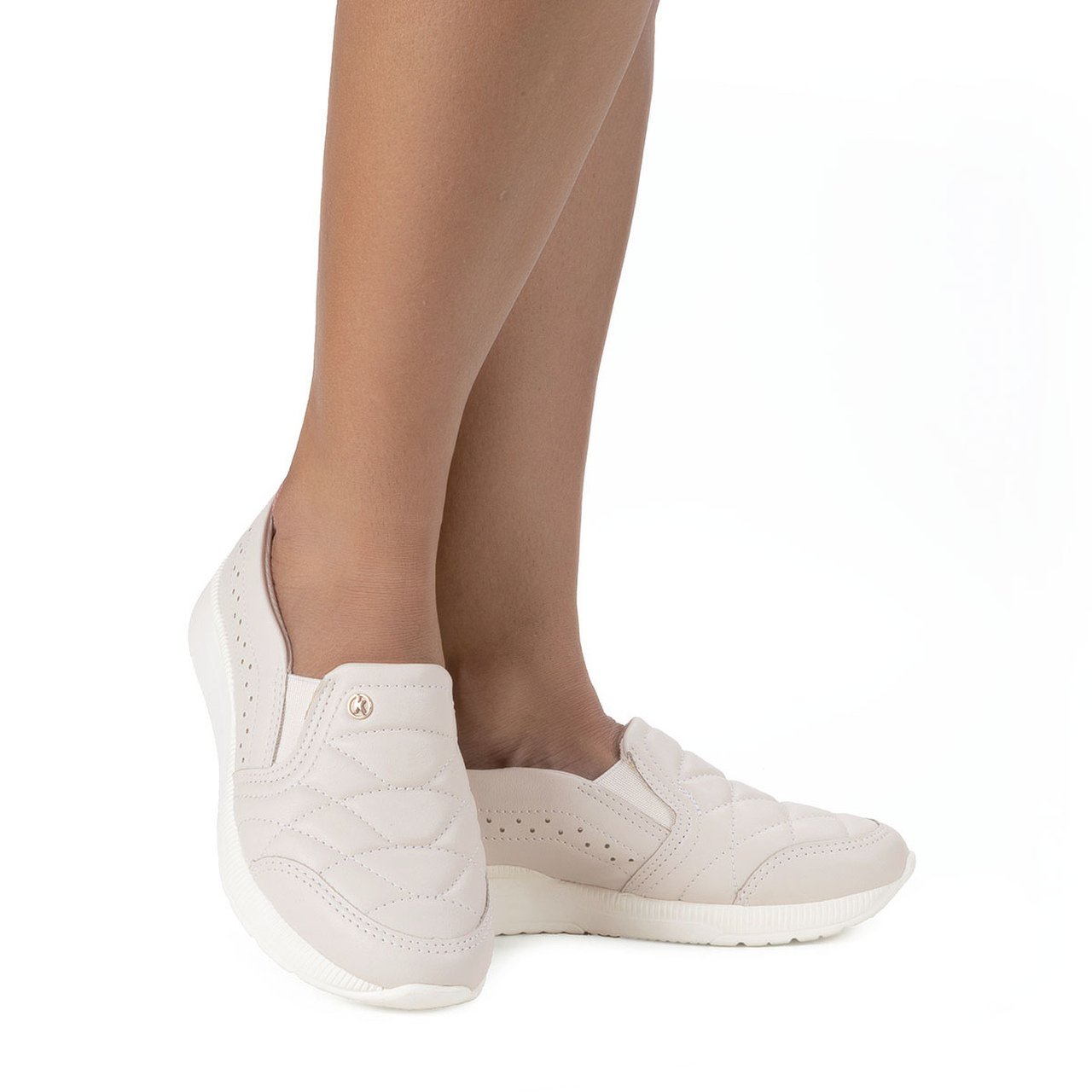 Tênis Kolosh Slip On Casual Feminino Branco 8