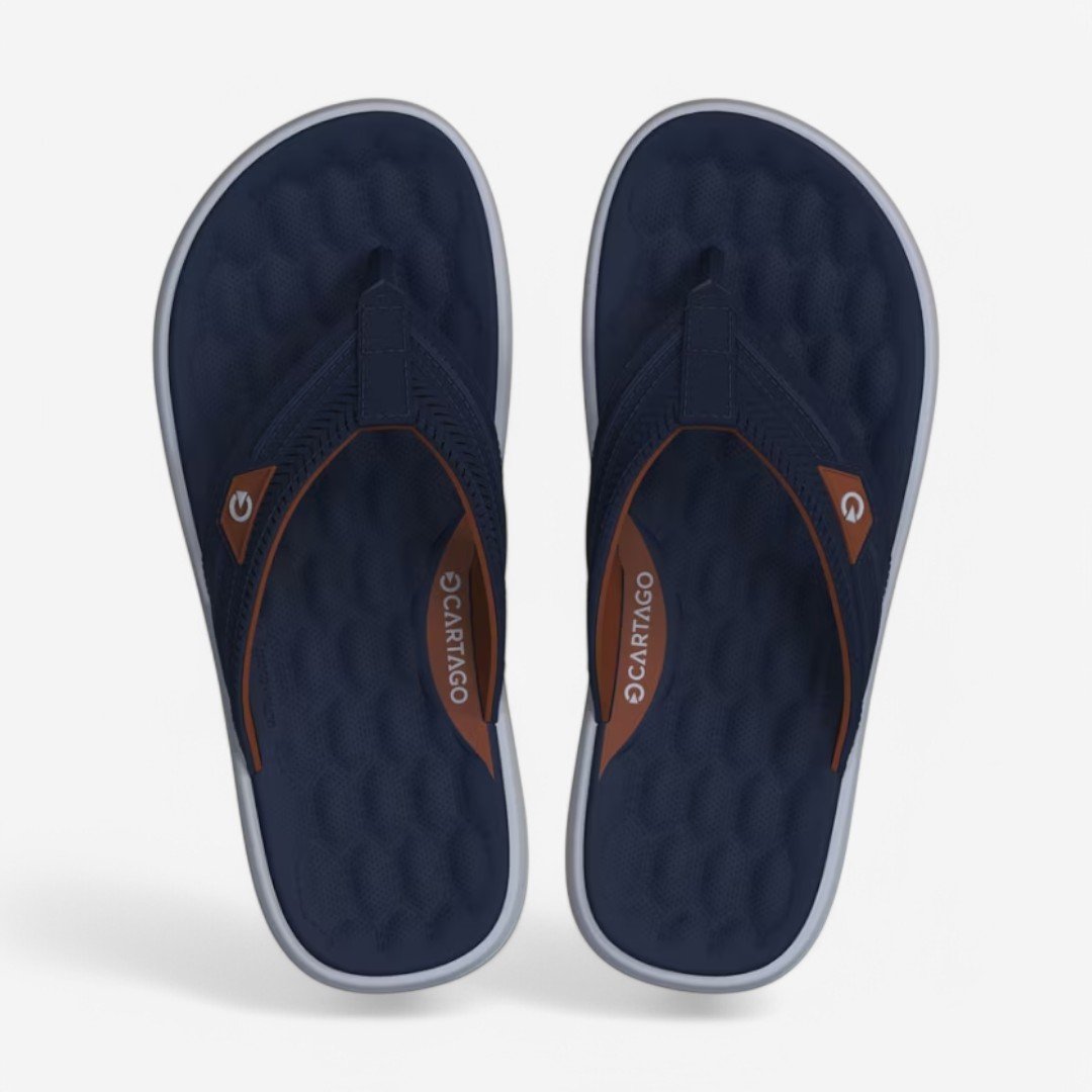 Chinelo Cartago Malta VI Masculino Cinza/Azul 2