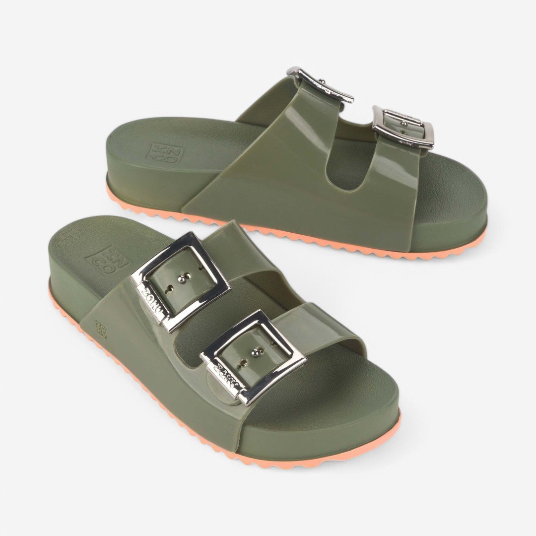 Chinelo Zaxy Partner III Feminino Verde 2