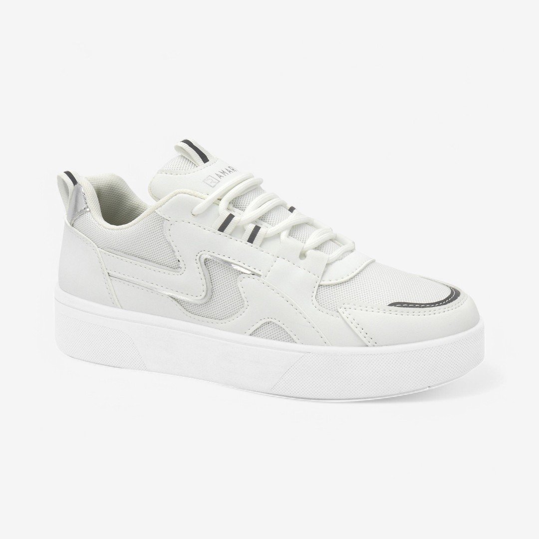 Tênis Ramarim Casual Feminino Branco/Prata 2