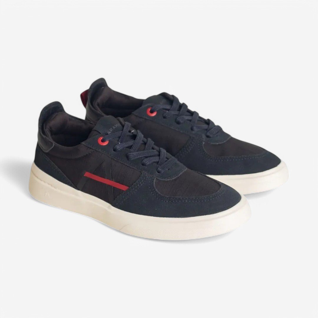 Tênis Casual Aramis Journey Icon Square Masculino Preto/Vermelho 2