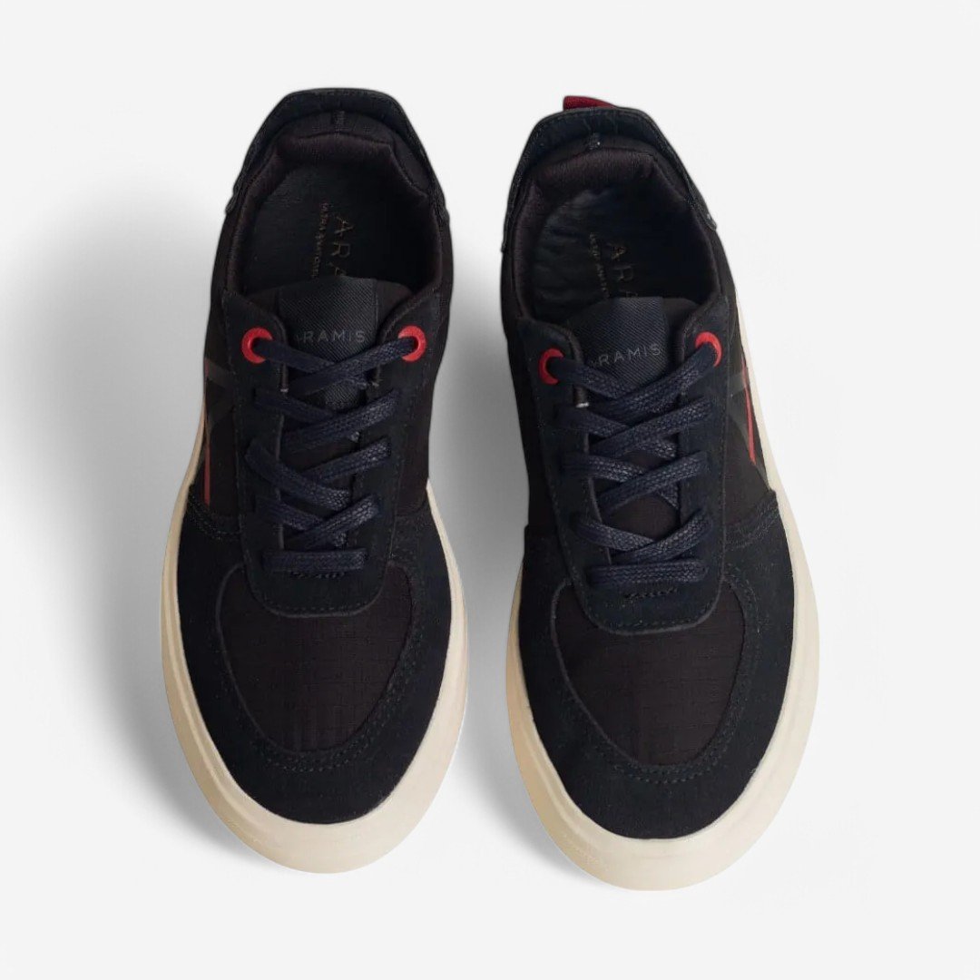 Tênis Casual Aramis Journey Icon Square Masculino Preto/Vermelho 3
