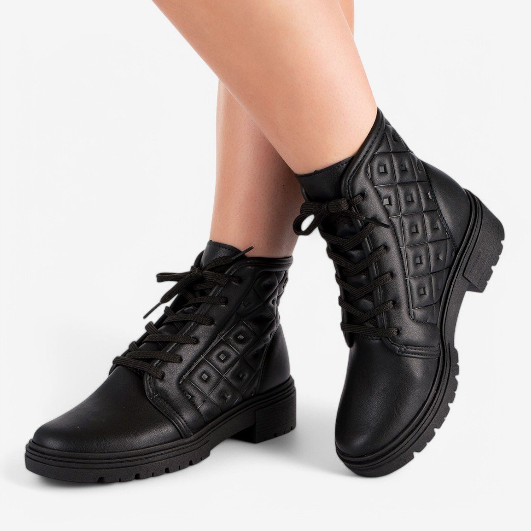 Bota Coturno Dakota Feminina Preto 2