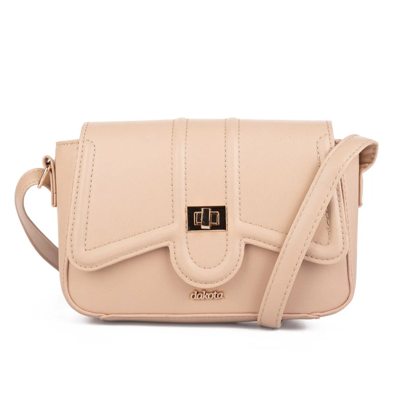 Bolsa Dakota Transversal Feminina Bege 1