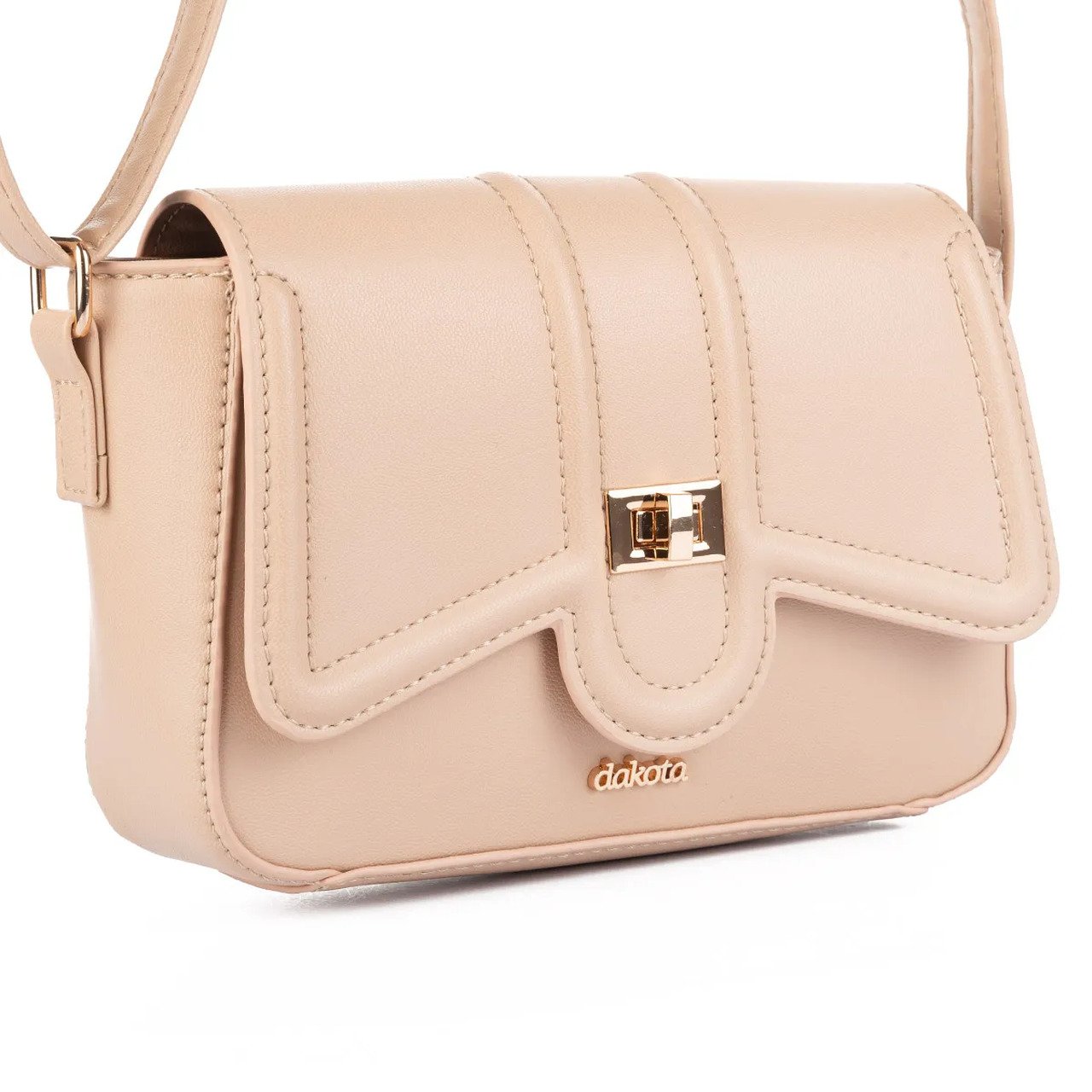 Bolsa Dakota Transversal Feminina Bege 2