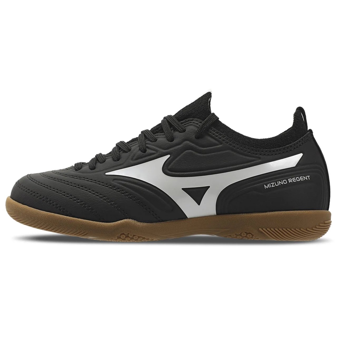 Chuteira Futsal Mizuno Regent IN Junior Preto/Branco 2