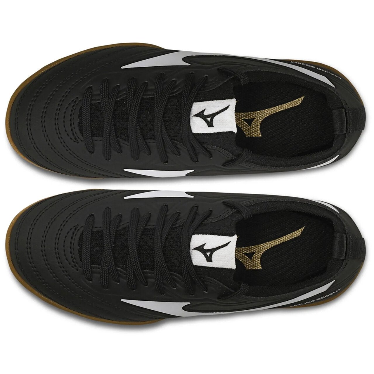 Chuteira Futsal Mizuno Regent IN Junior Preto/Branco 4