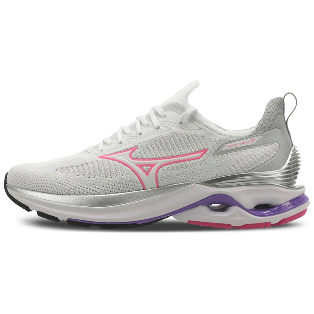 Tênis de Corrida Feminino Mizuno Wave Mirai 7 Branco 1