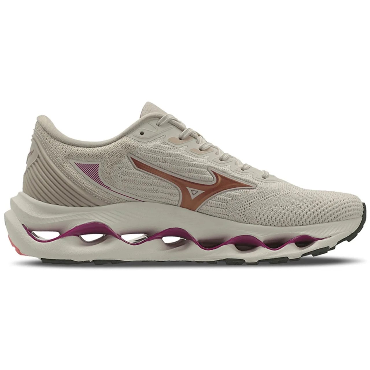 Tênis de Corrida Feminino Mizuno Wave Legend 4 Bege 2