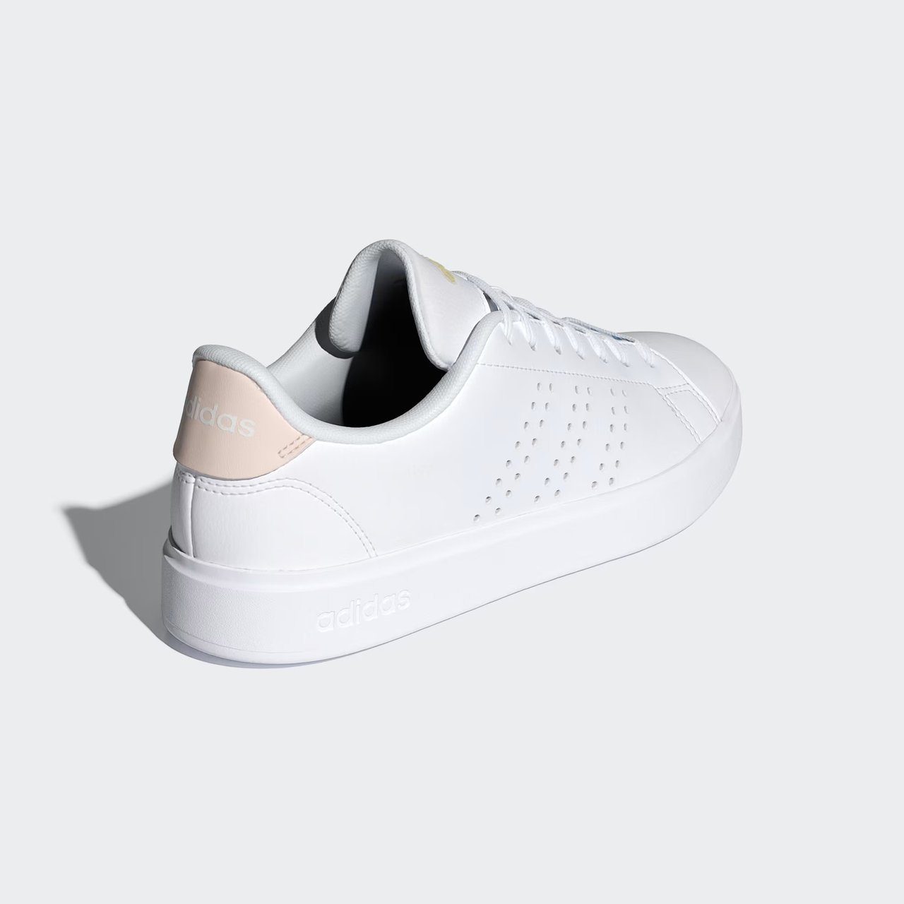 Tênis Adidas Advantage 2.0 Branco/Rosa 4