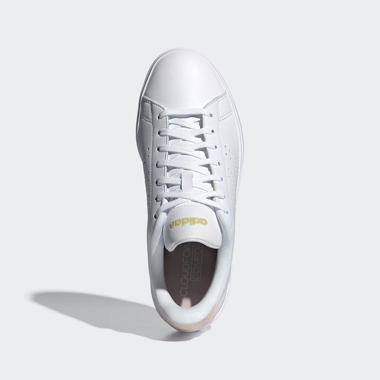 Tênis Adidas Advantage 2.0 Branco/Rosa 6