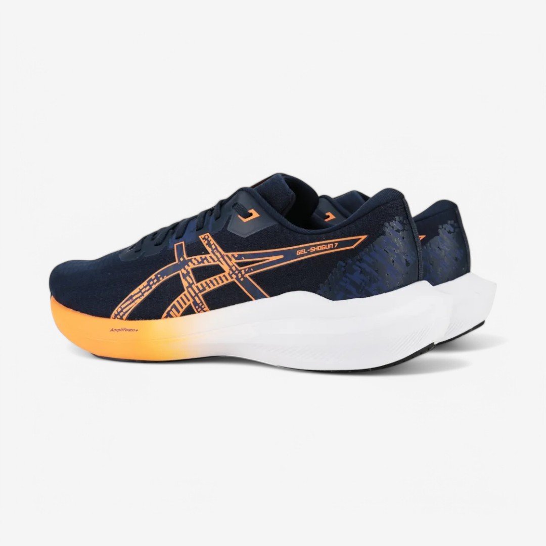 Tênis Asics Gel-Shogun 7 Masculino Marinho/Laranja 3