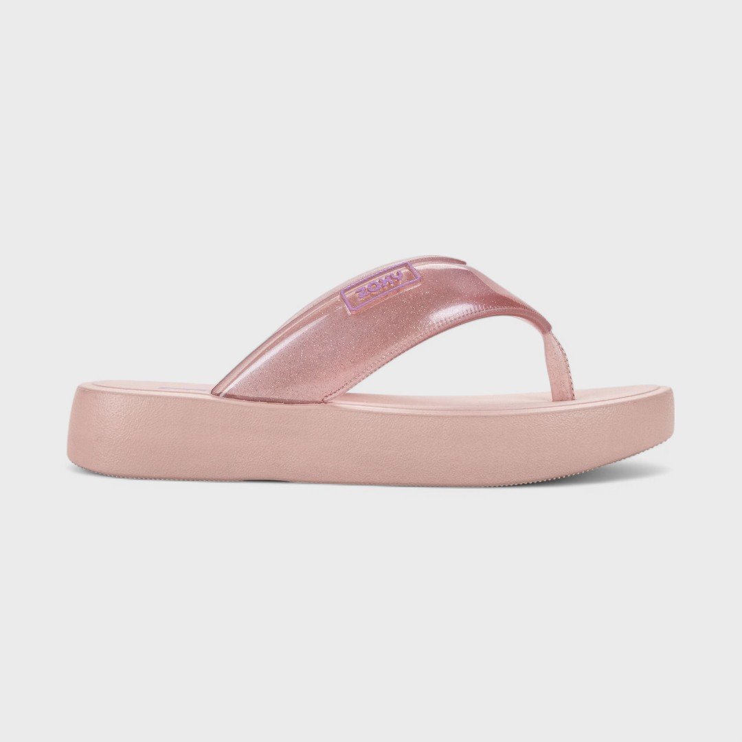 Tamanco Plataforma Zaxy Trend Infantil Nude Claro 2