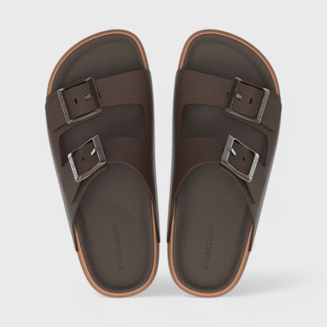 Chinelo Cartago Milao Plus Slide Masculino Marrom/Castor 2