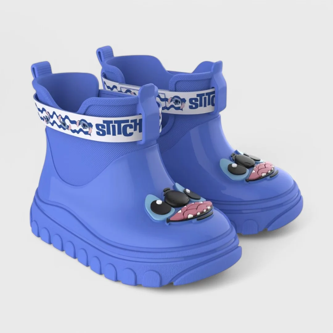 Galocha Dianey Rain Colorful Baby Azul/Branco 2