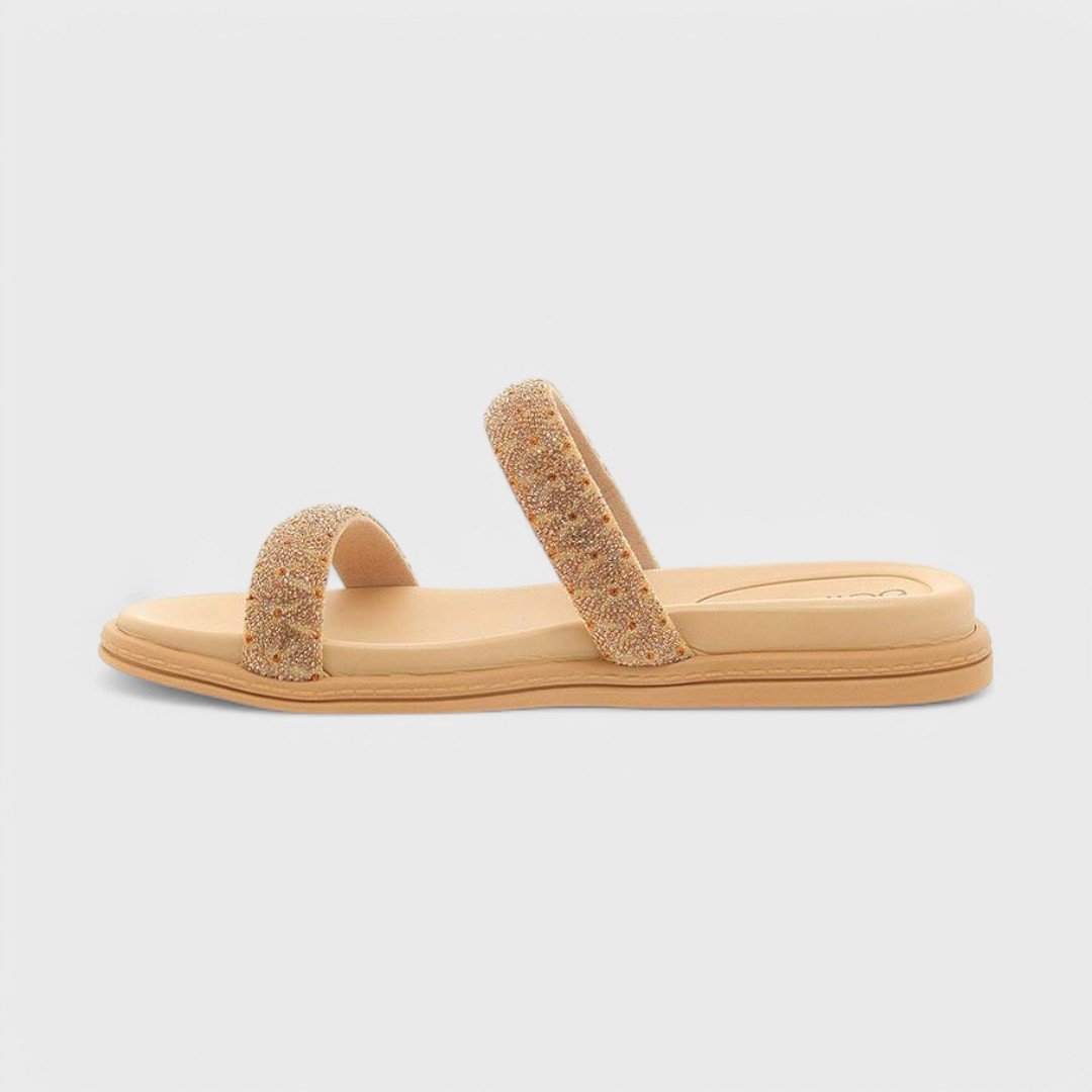 Papete Beira Rio Feminina Creme/Champagne 2