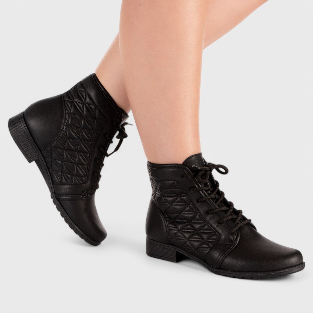 Bota Coturno Dakota Feminino Preto 2