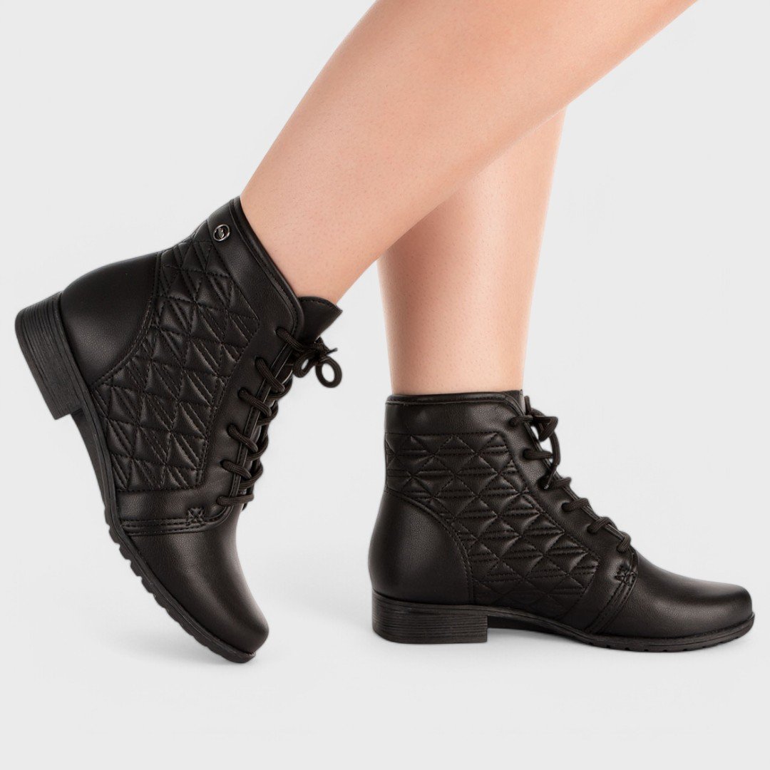 Bota Coturno Dakota Feminino Preto 7