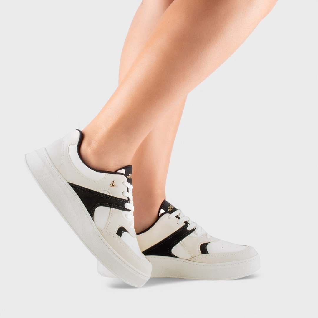 Tênis Mississipi Casual Feminino Branco/Gelo/Preto 2