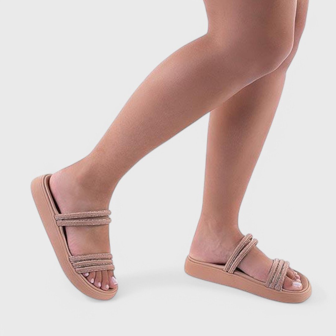 Papete Moleca Feminina Ouro Rosado/Nude 3