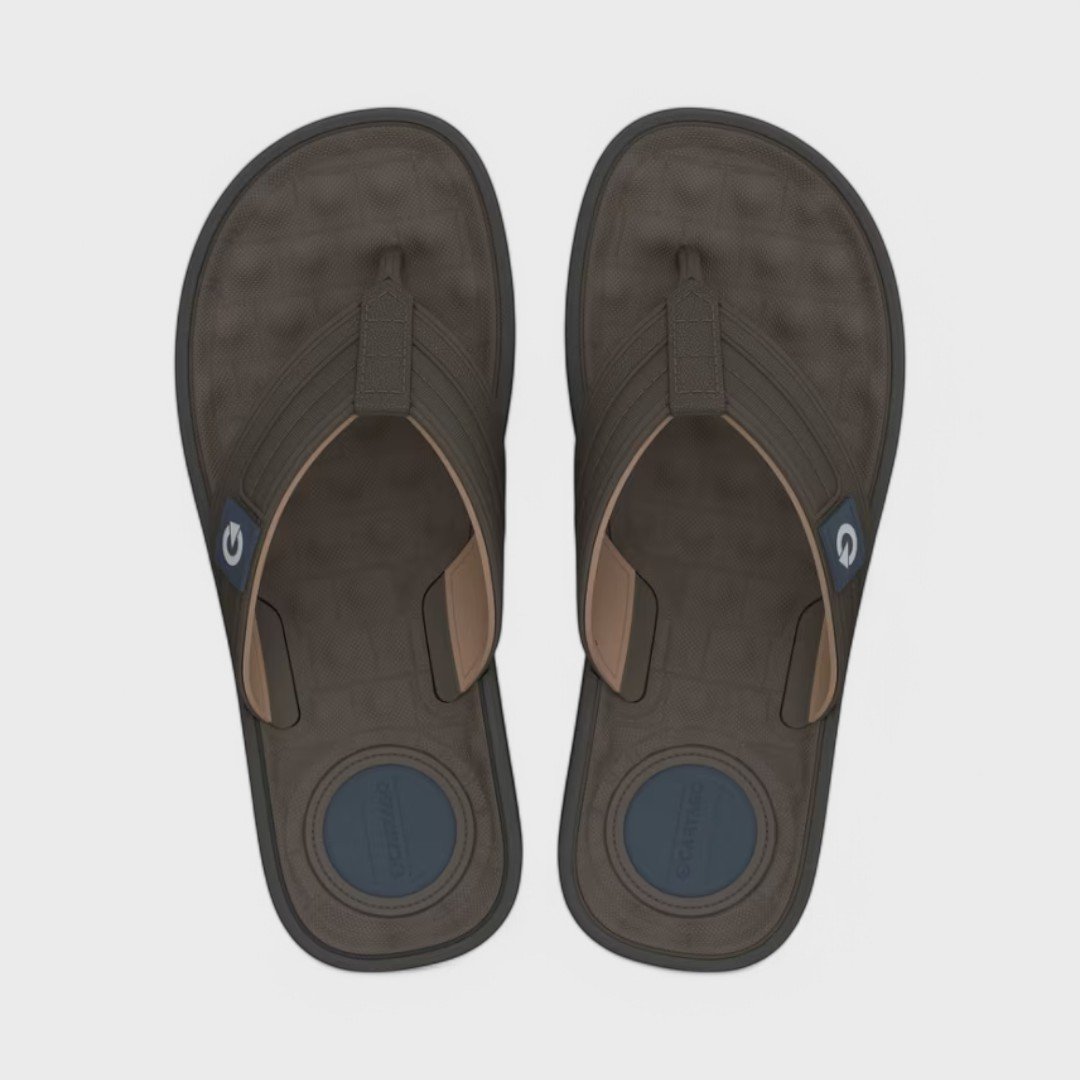 Chinelo Cartago Alabama Masculino Marrom/Bege/Cinza 2