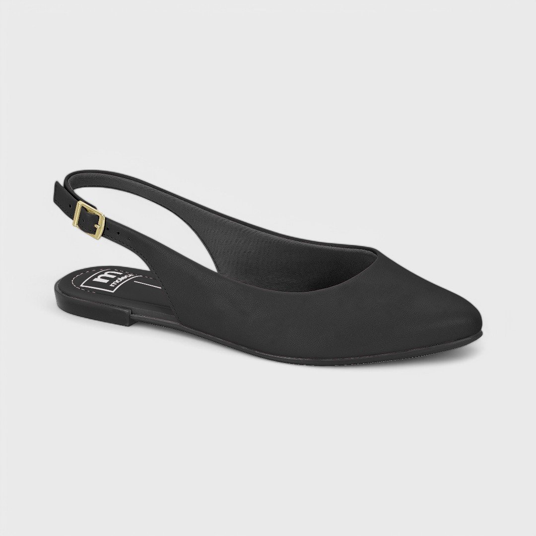 Sapatilha Slingback Moleca Feminina Preto 2