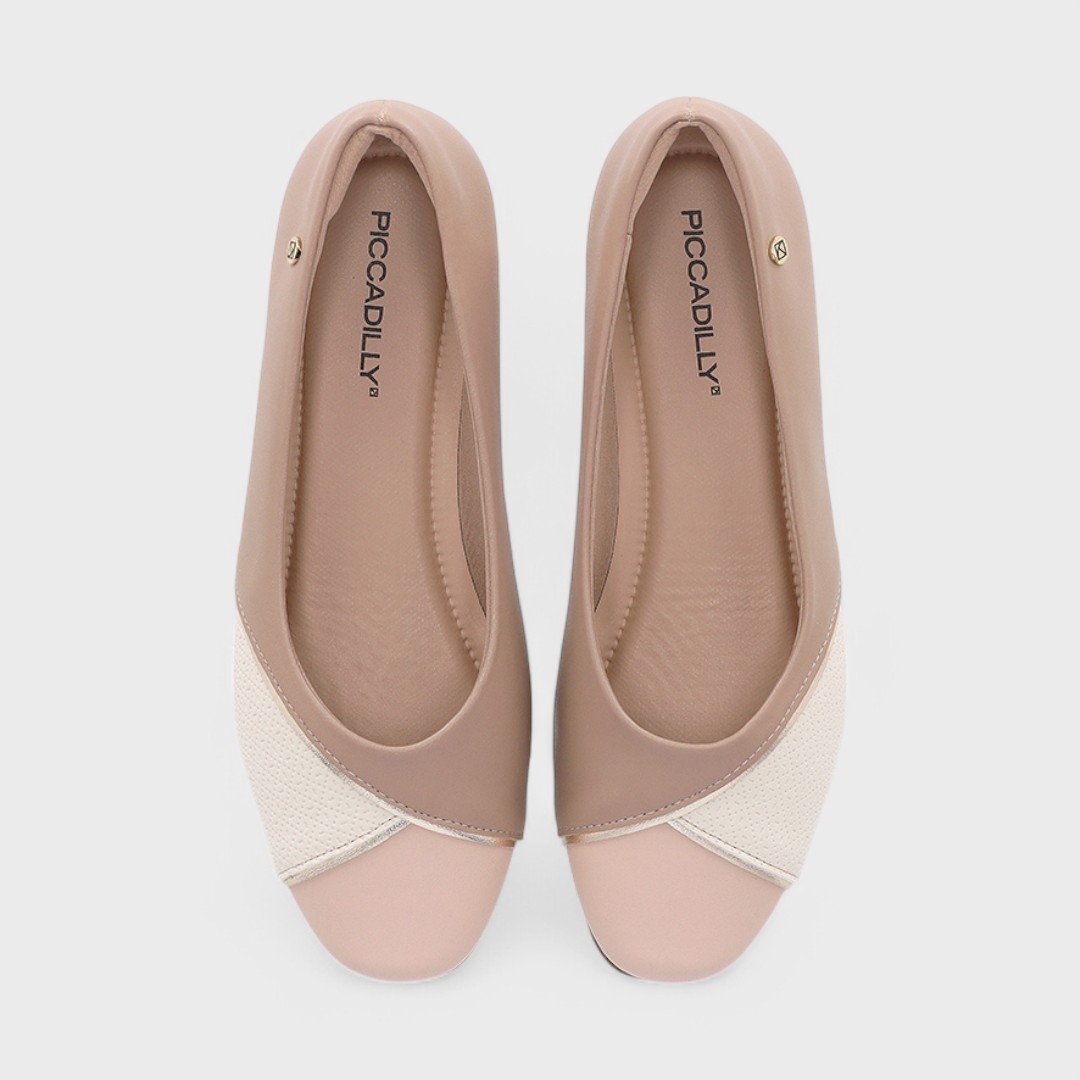 Sapatilha Piccadilly Feminina Nude/Off White/Rose 4