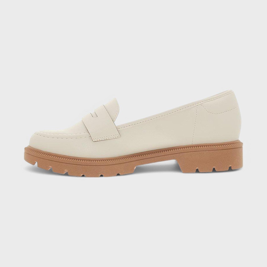 Sapato Loafer Beira Rio Feminino Branco Off/Crepado 2