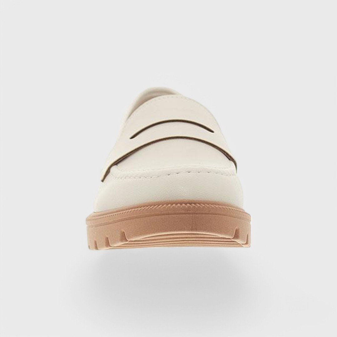 Sapato Loafer Beira Rio Feminino Branco Off/Crepado 5