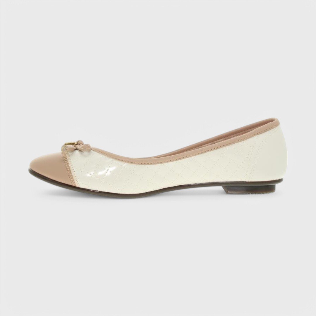 Sapatilha Moleca Feminina 5027.1407 Branco Off/Bege 4