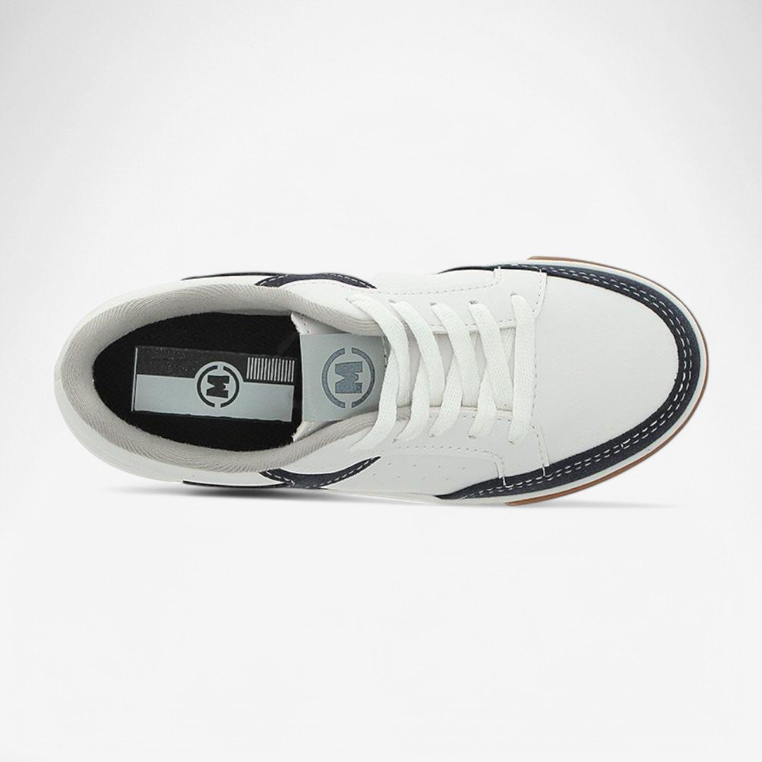 Tênis Casual Molekinho Masculino Infantil Branco/Marinho 5