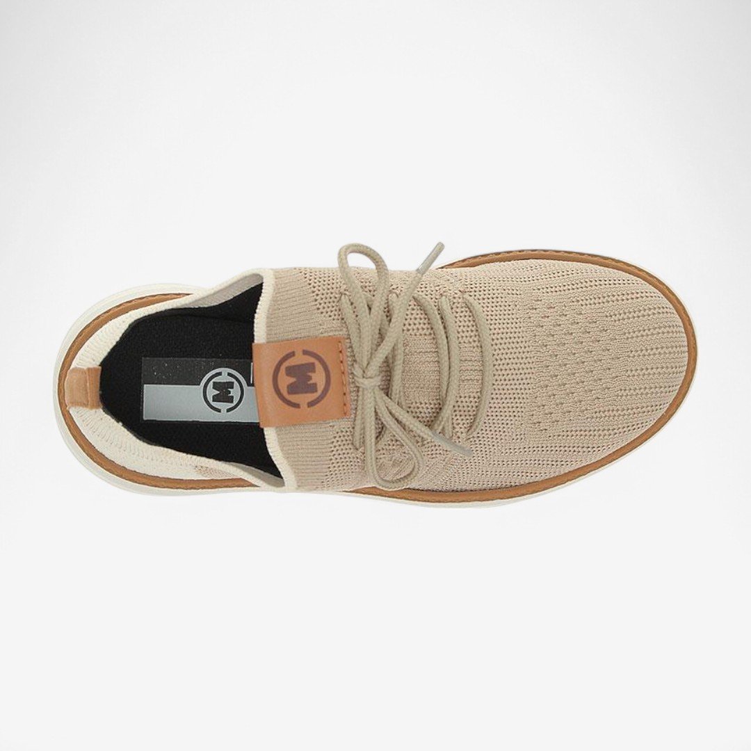 Tênis Casual Molekinho Masculino Infantil Areia/Branco Off 7