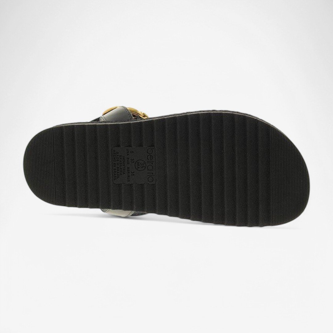 Sandália Beira Rio Flatform Feminina Preto 7