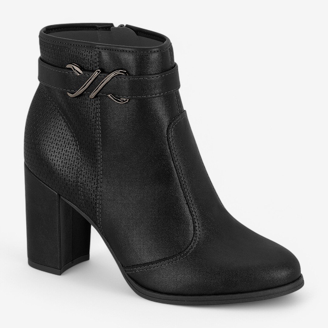 Bota Moleca Cano Curto Feminina Preto 2