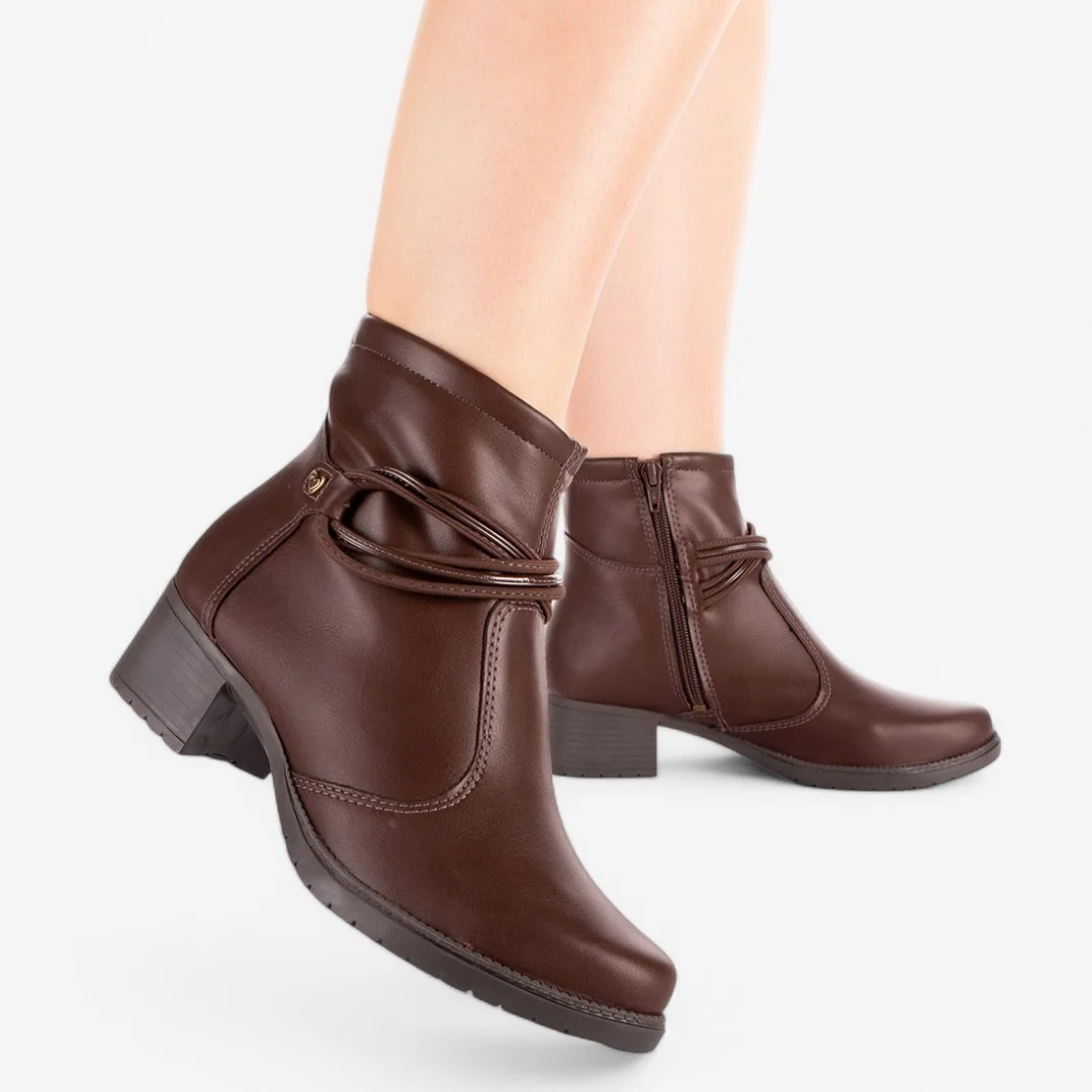 Bota Mississipi Cano Curto Feminino Marrom 2