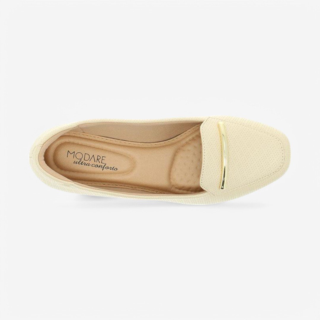 Mocassim Modare Feminino 7016.461 Creme 5