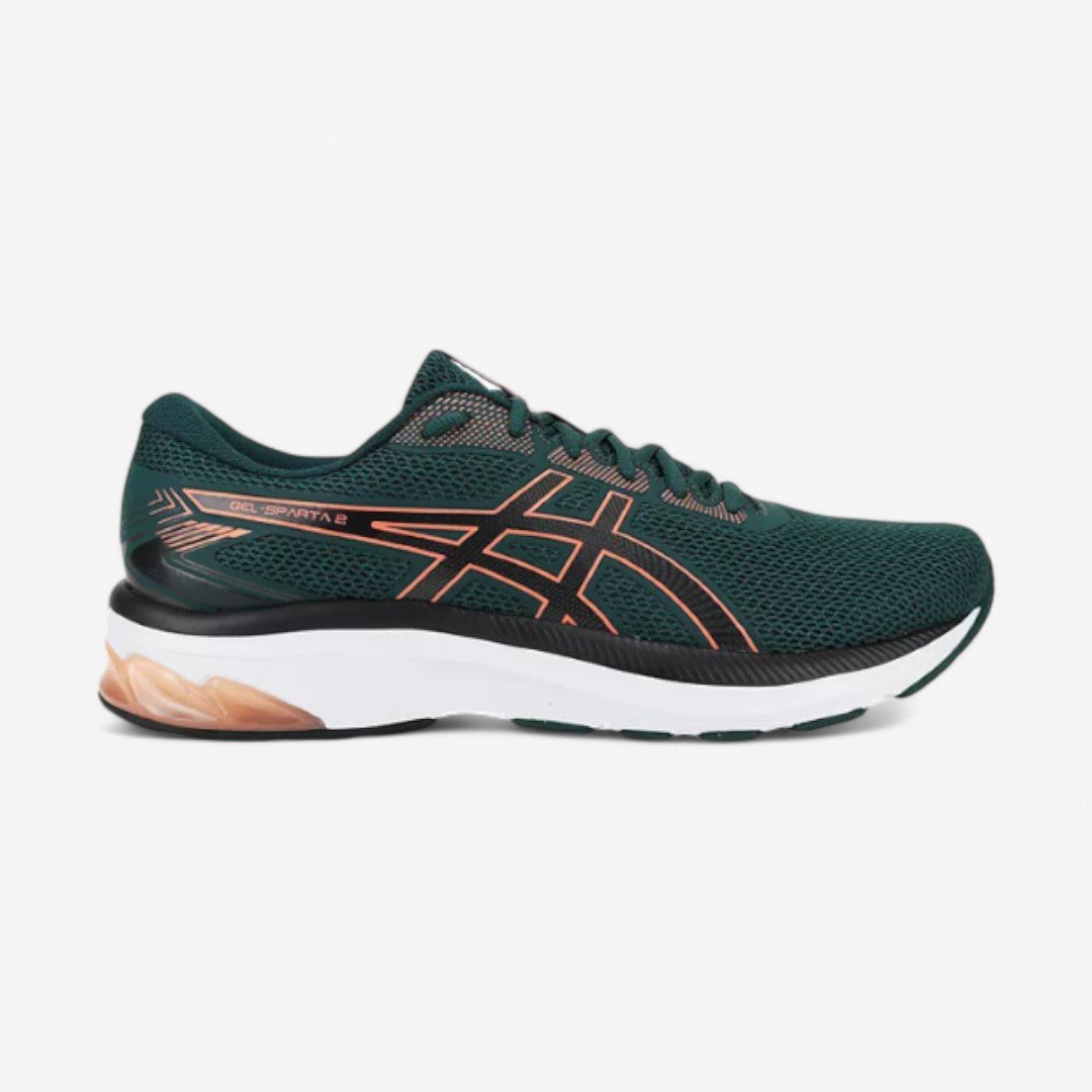 Tênis Asics Gel-Sparta 2 Masculino Verde Escuro/Coral 1