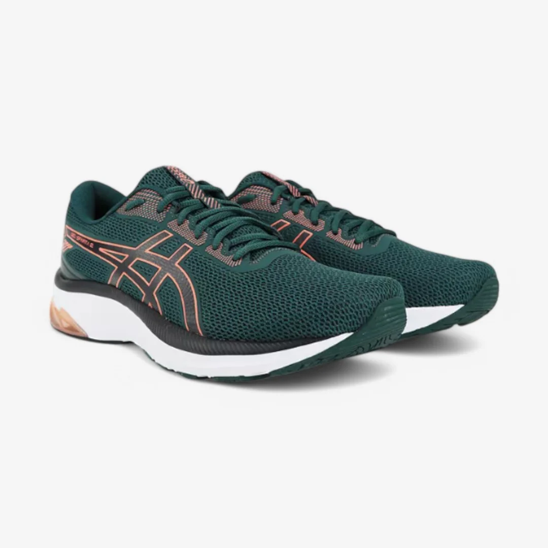 Tênis Asics Gel-Sparta 2 Masculino Verde Escuro/Coral 2