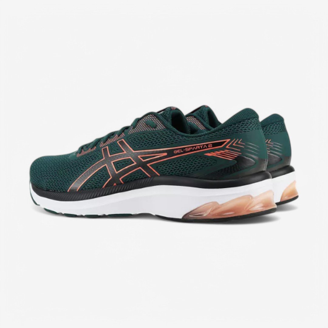 Tênis Asics Gel-Sparta 2 Masculino Verde Escuro/Coral 7