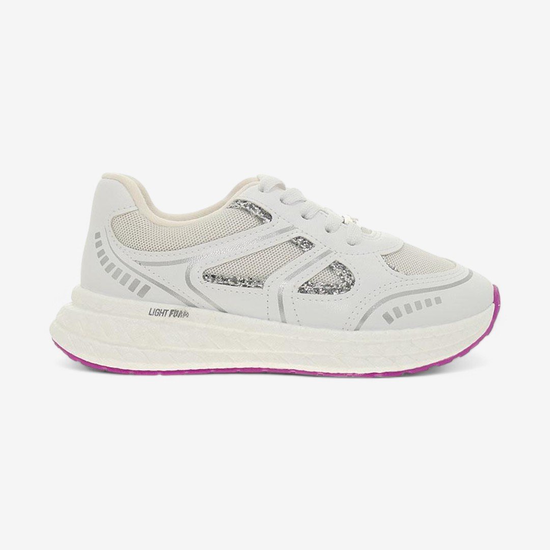 Tênis Molekinha Feminino Infantil Branco/Prata 6