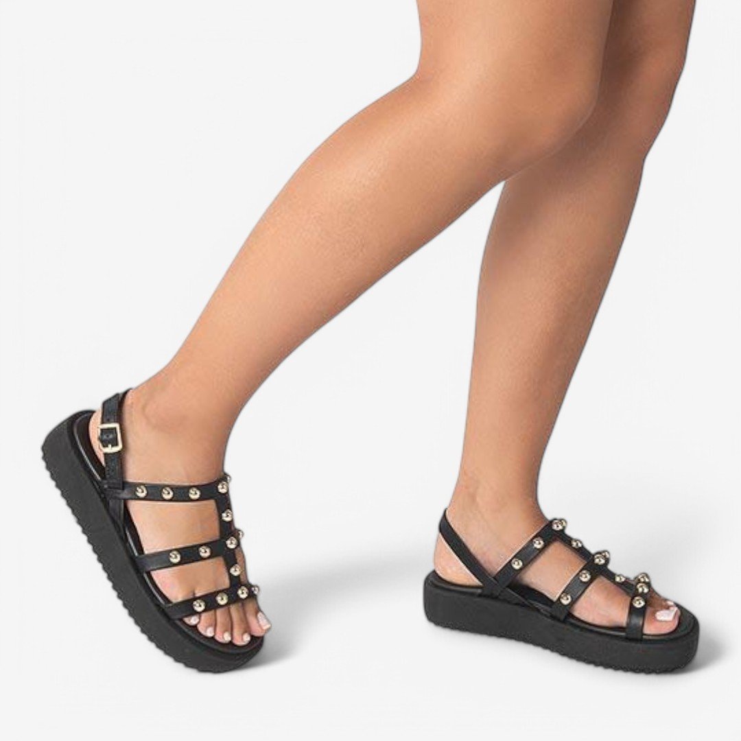 Sandália Moleca Flatform Feminina Preto 3