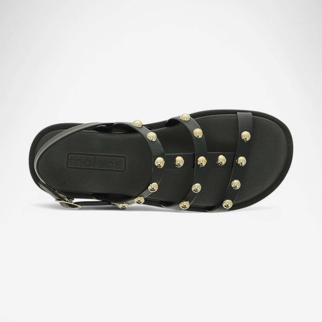 Sandália Moleca Flatform Feminina Preto 6