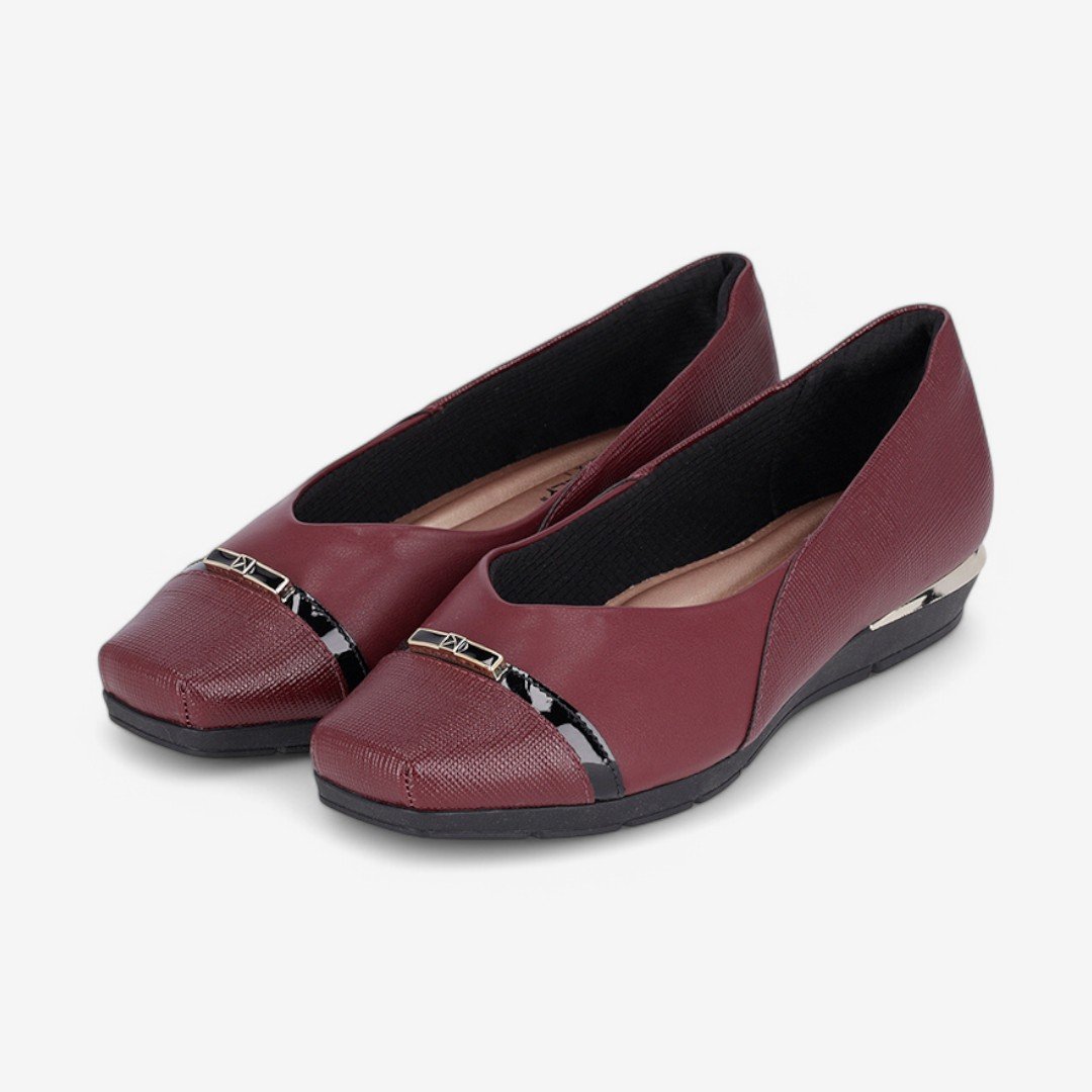 Sapatilha Piccailly MaxTherapy Feminina Vinho 2