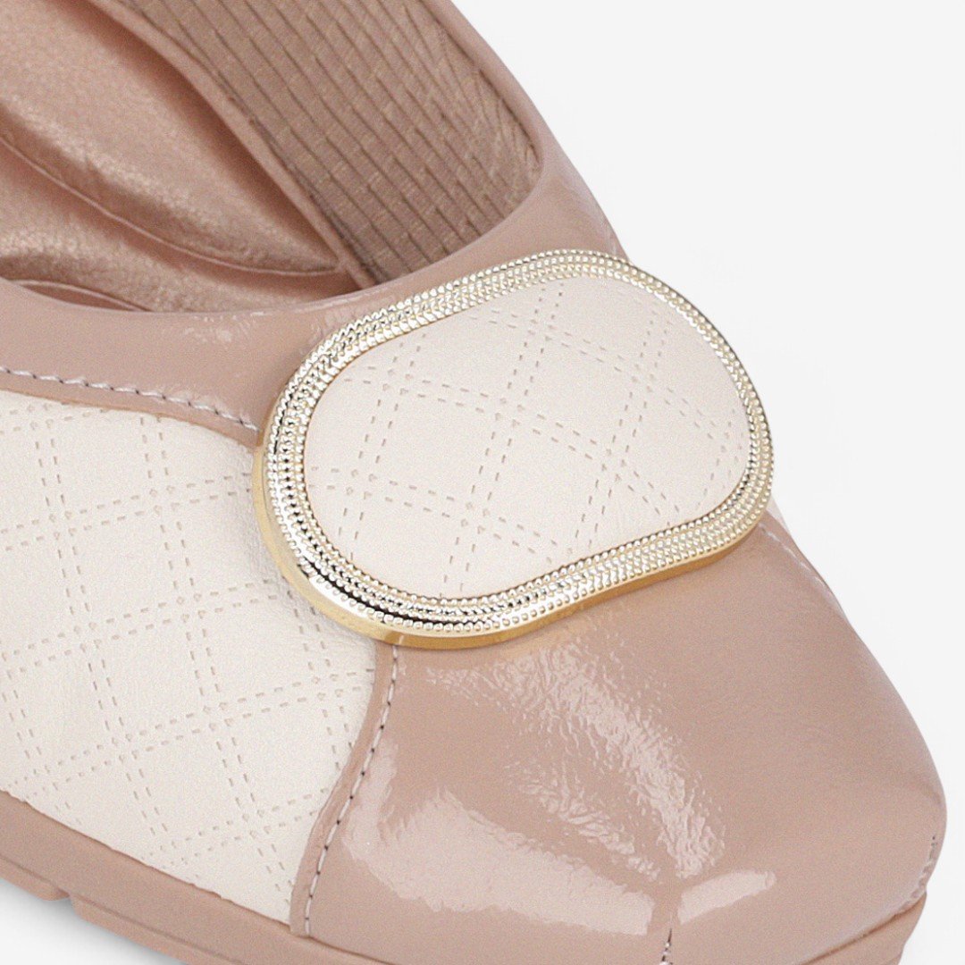 Sapatilha Piccadilly MaxTherapy Feminina Bege/Off White 3