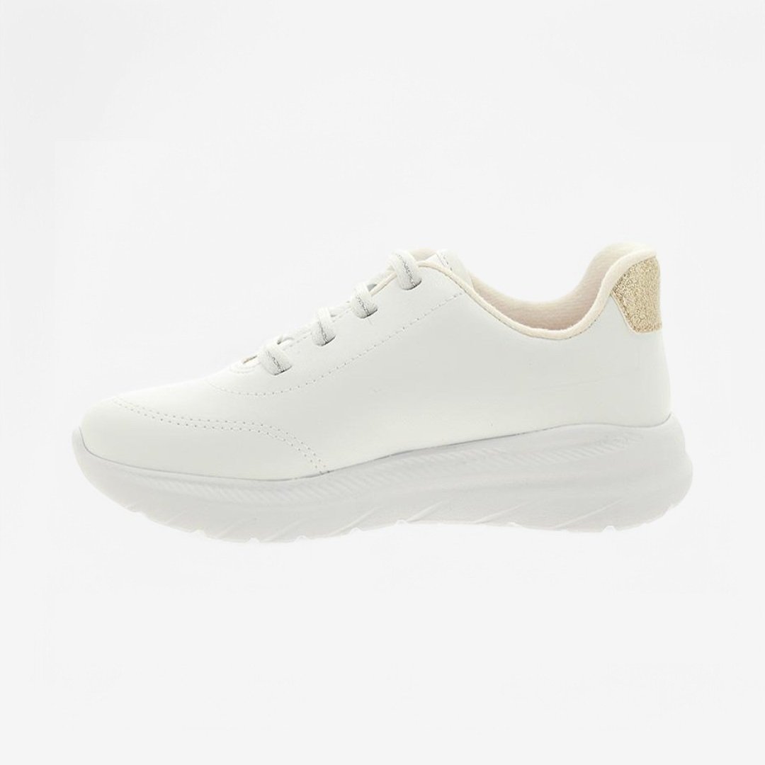 Tênis Molekinha Feminino Infantil Branco/Dourado 2
