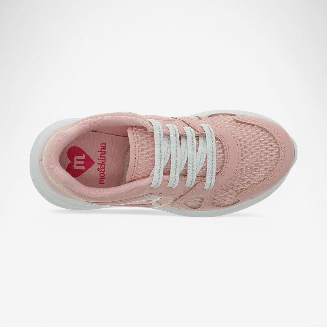 Tênis Molekinha Feminino Infantil Rosa 5