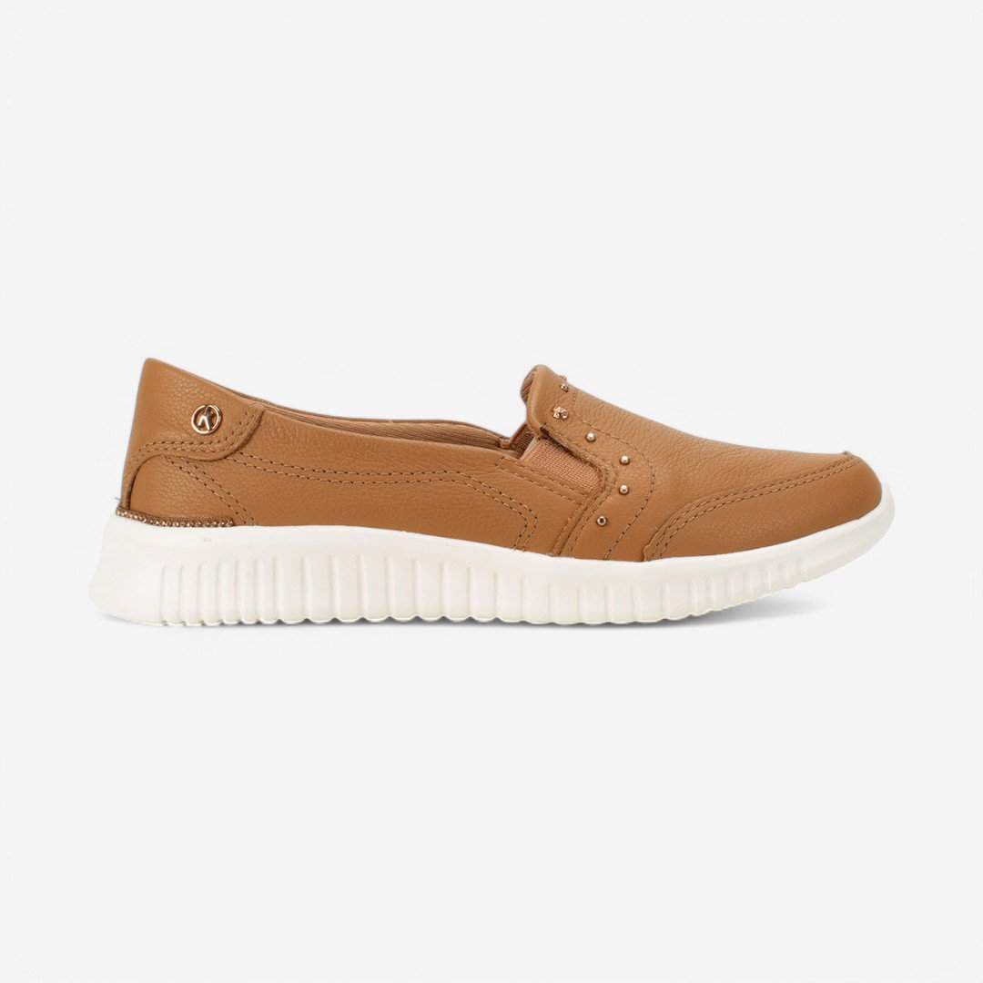 Tênis Kolosh Slip On Casual Feminino Caramelo 1