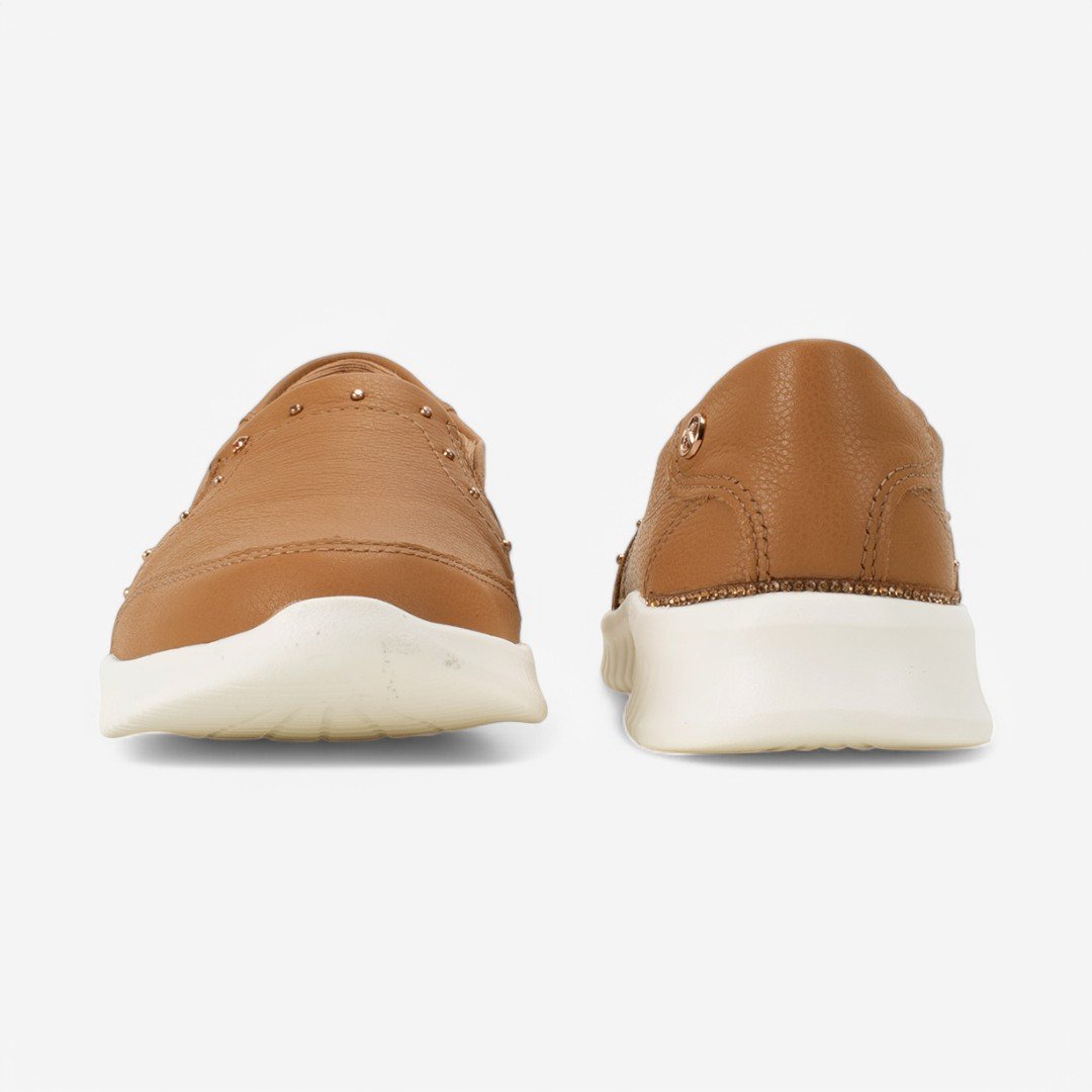 Tênis Kolosh Slip On Casual Feminino Caramelo 6